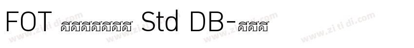 FOT ロックンロール Std DB字体转换